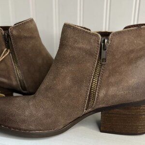 BORN Dannie Taupe Booties Size 10